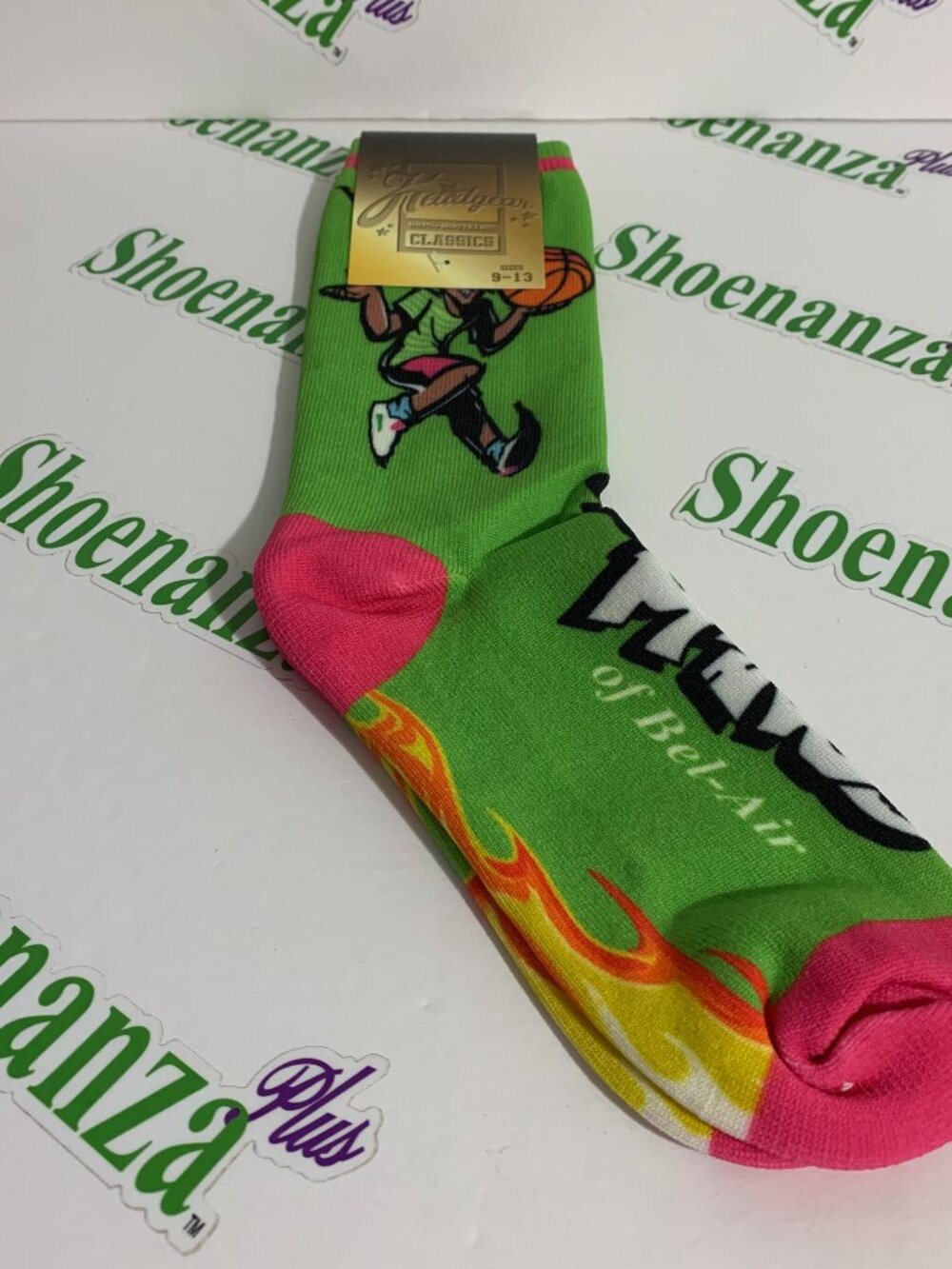 Headgear Classics Socks Fresh Prince Of Bel-Air Will Smith Green Men Size 9 - 13
